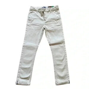 Okaidi Chino Slim Tan School Uniform Dress Boys Pants Sz 8